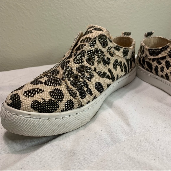 Bamboo Leopard Canvas Design Laceless Slip On Loafers - Size 7.5 - Picture 4 of 11